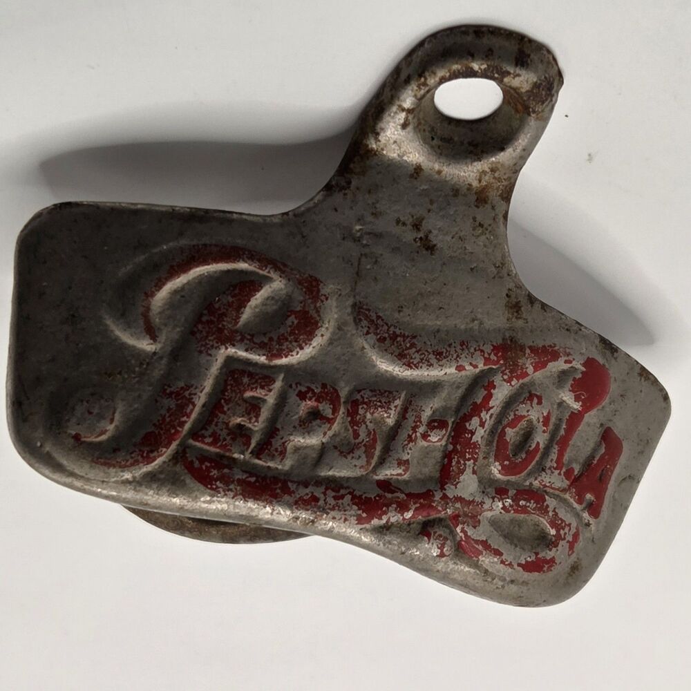 VTG 1943 to 1970s Pepsi-Cola Starr X Wall-Mounted Bottle Opener Brown Co.
